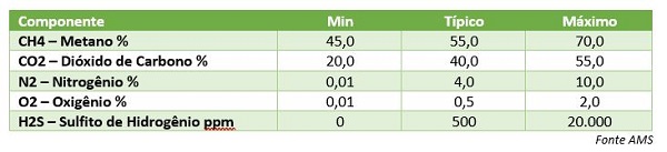 O que é Biogás. Composição do Biogás Genérico